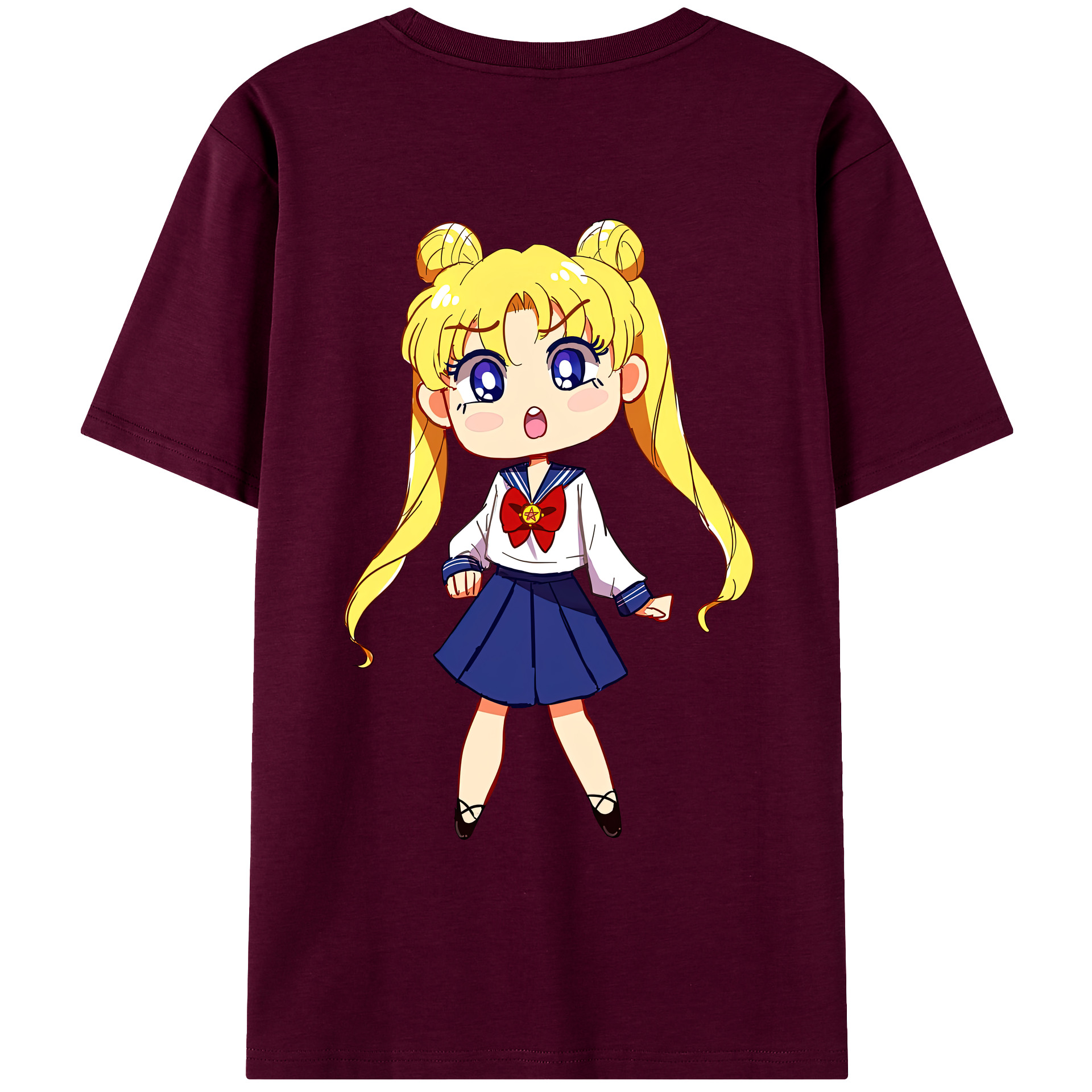 （画像用） 美少女戦士セーラームーン 愛野 美奈子 あいの みなこ Sailor Moon Aino Minako レディース半袖Tシャツ(バックプリント)